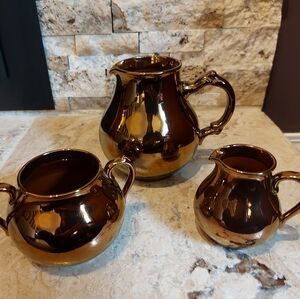 Elegant Bronze Tea Set
